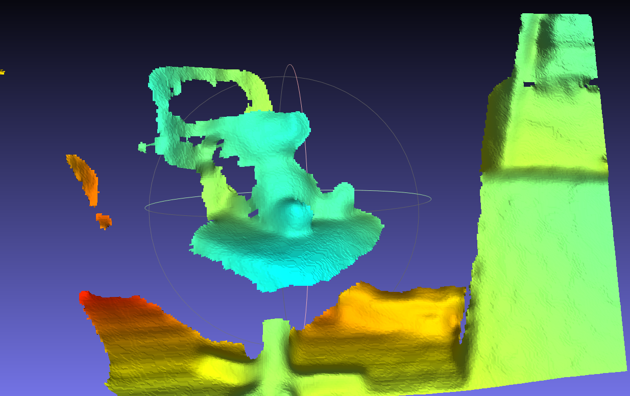 Cleaning up a one-angle scan of Pyralspite.