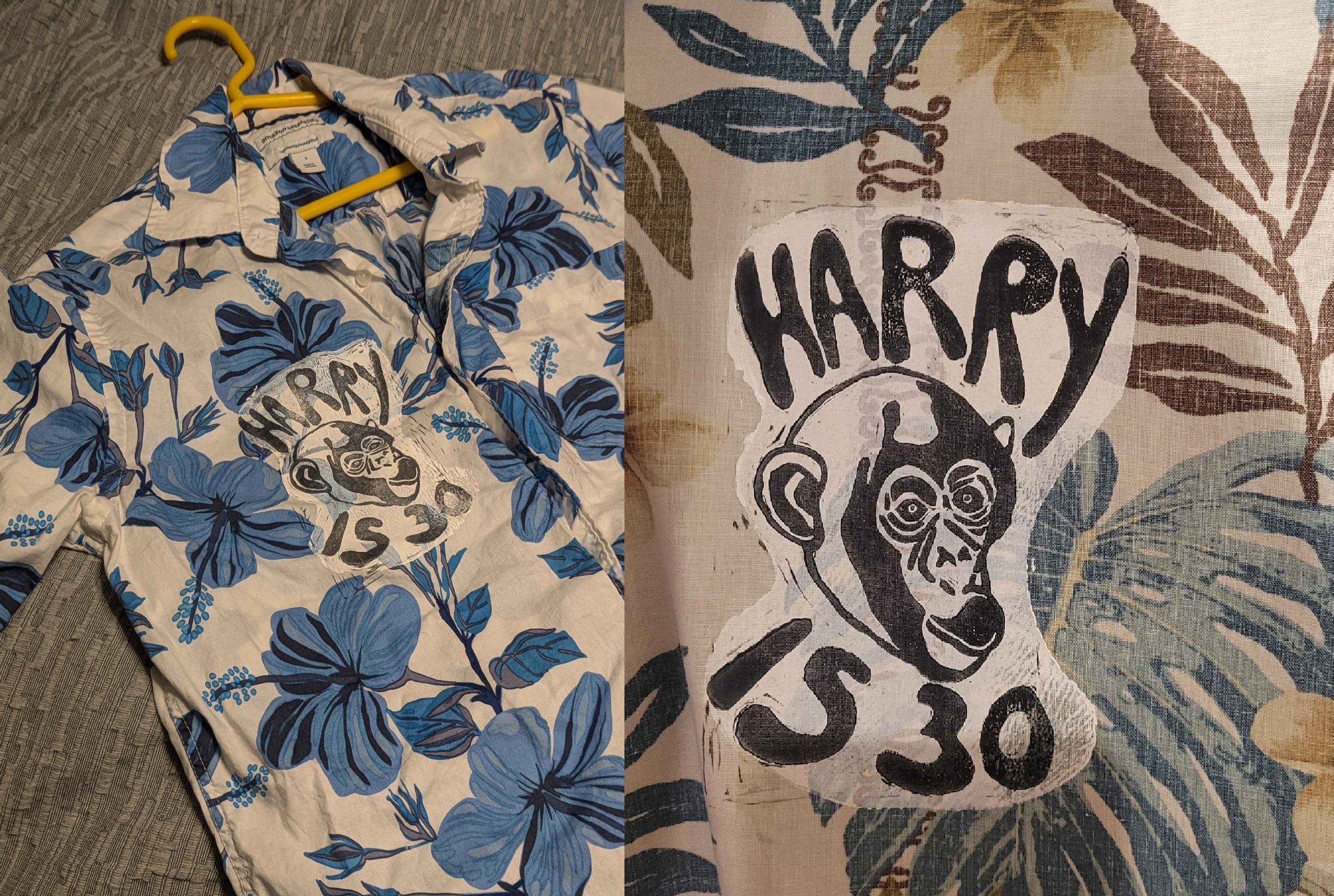harry's birthday shirt