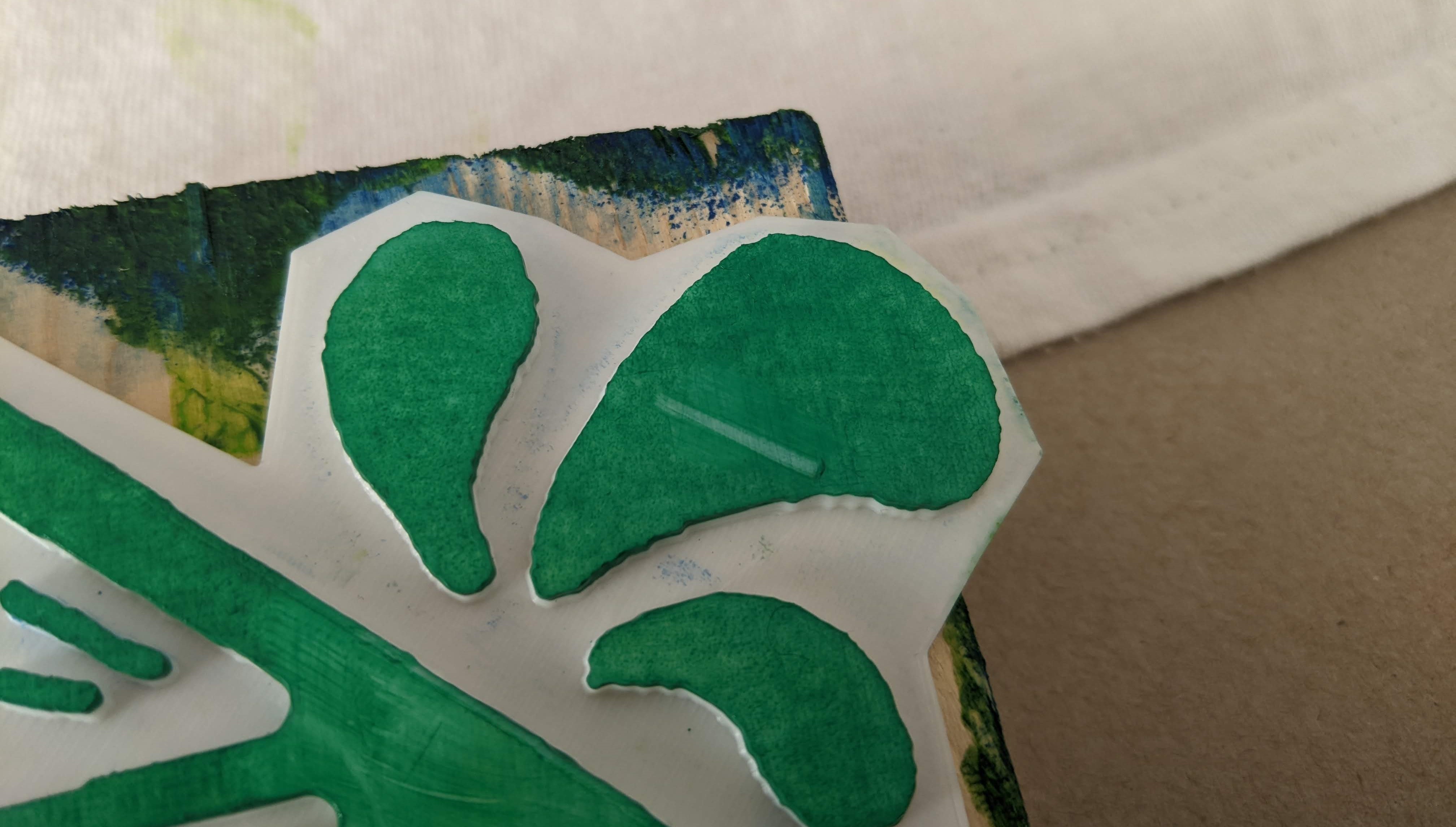 ink left on stamp