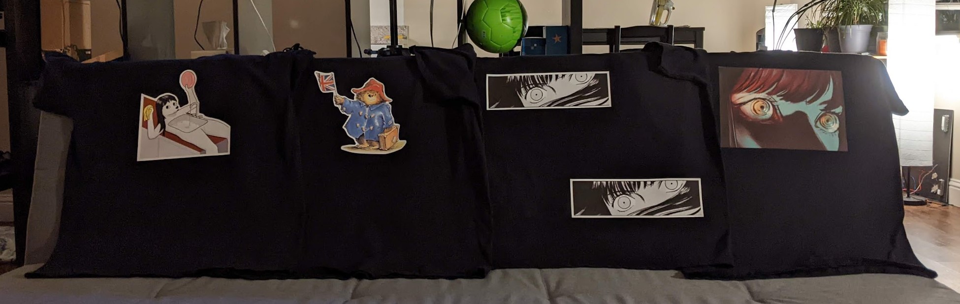 picture of those iron on shirts i did for christmas