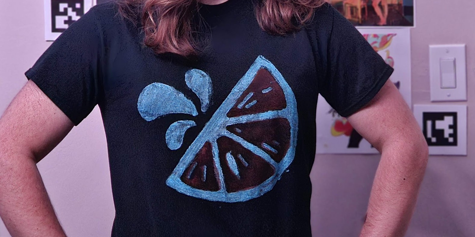 Image of someone wearing the shirt