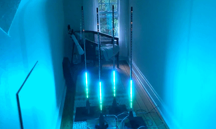 gif of the four lights in the dark, complete