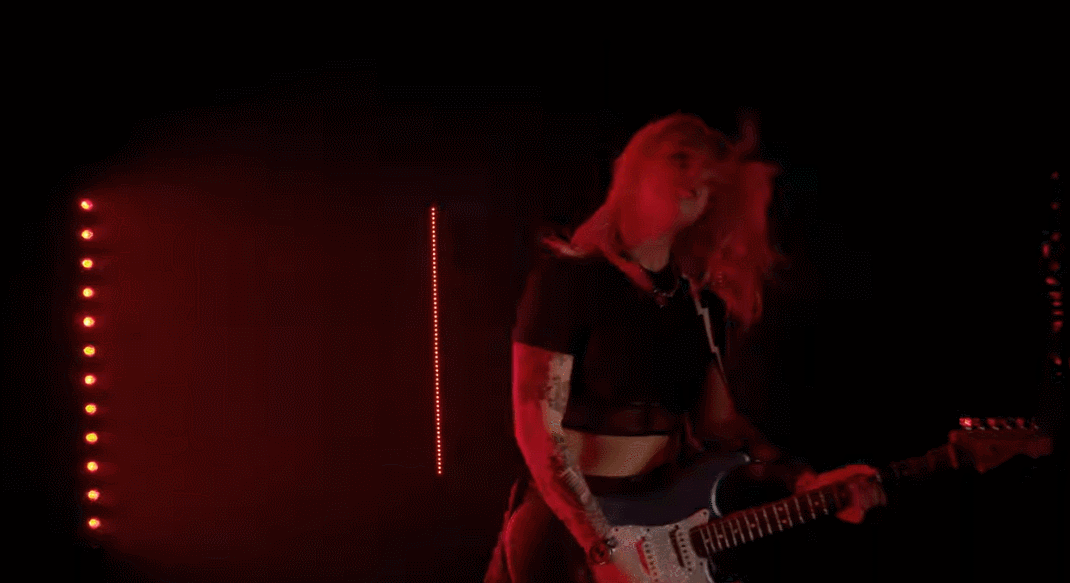 gif from the new age music video