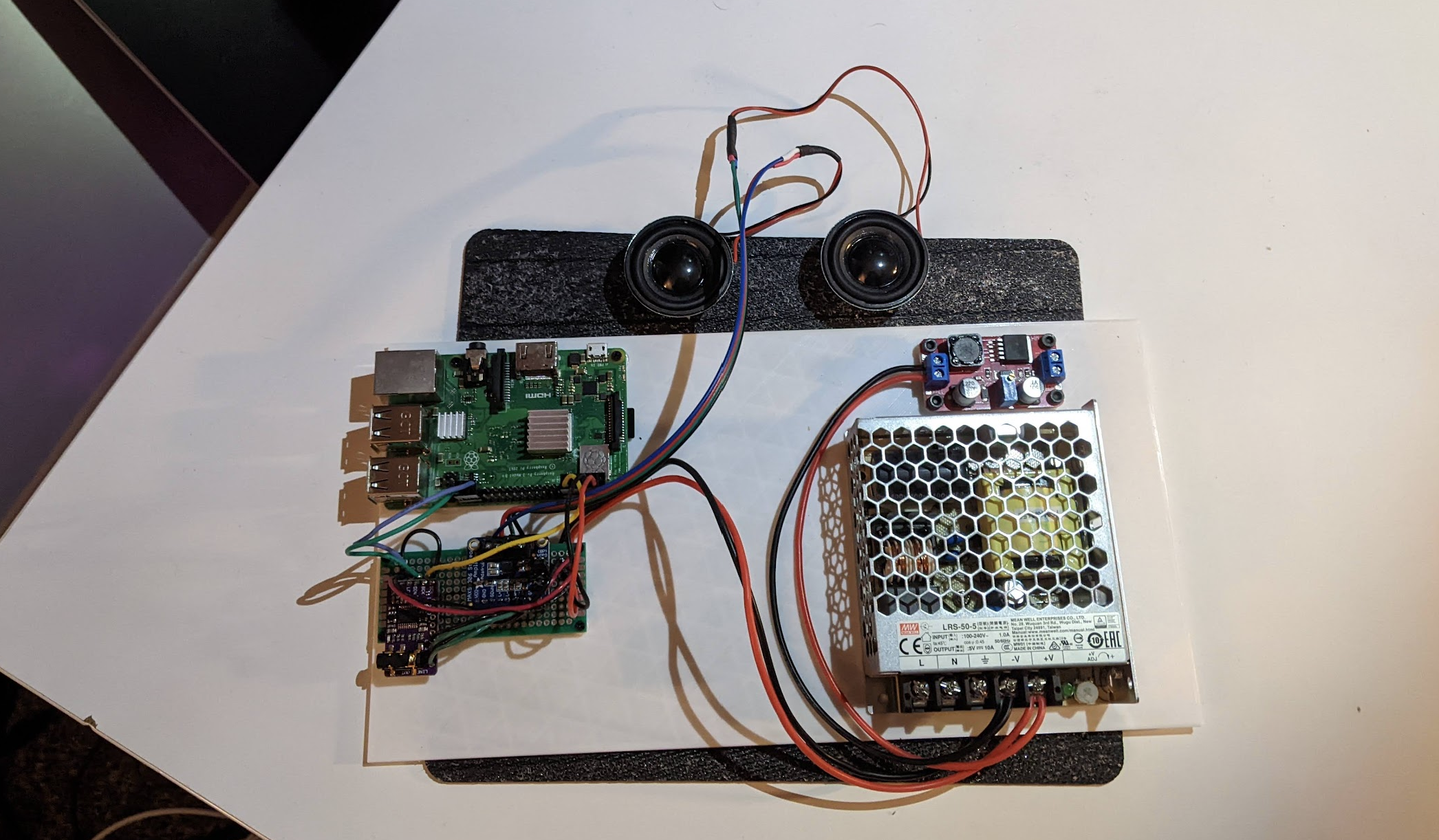 Components mounted