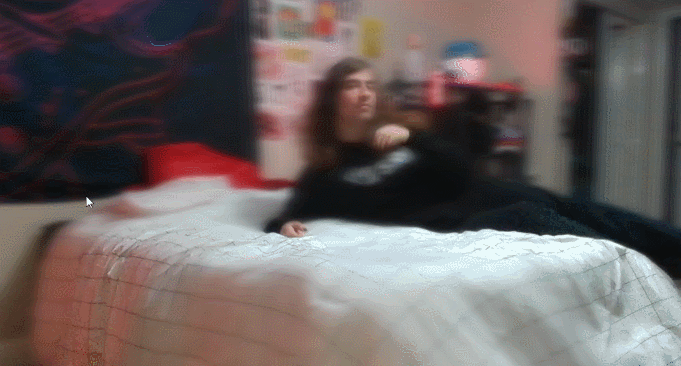 me on the bed