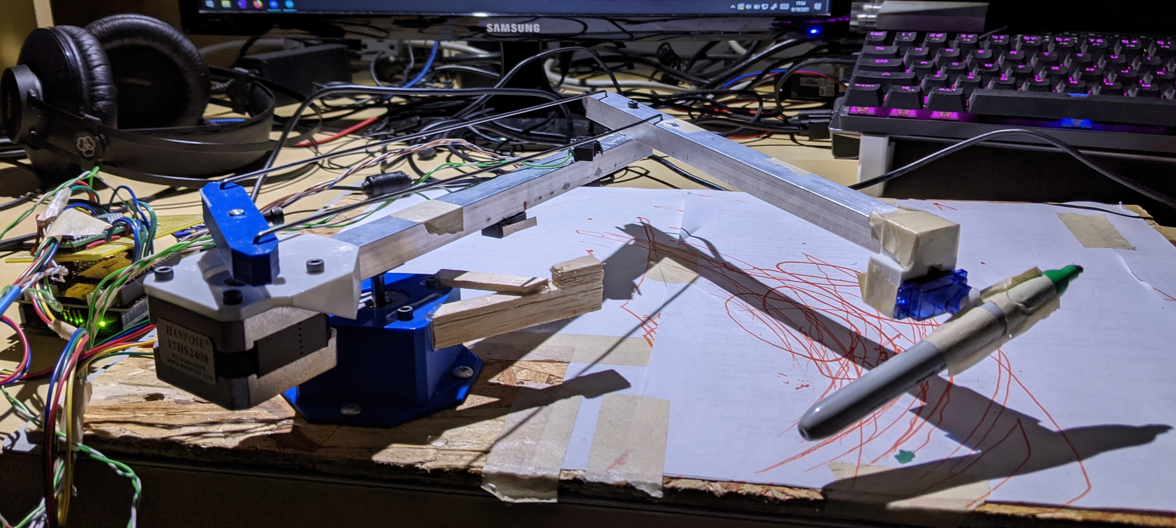 The completed arm.